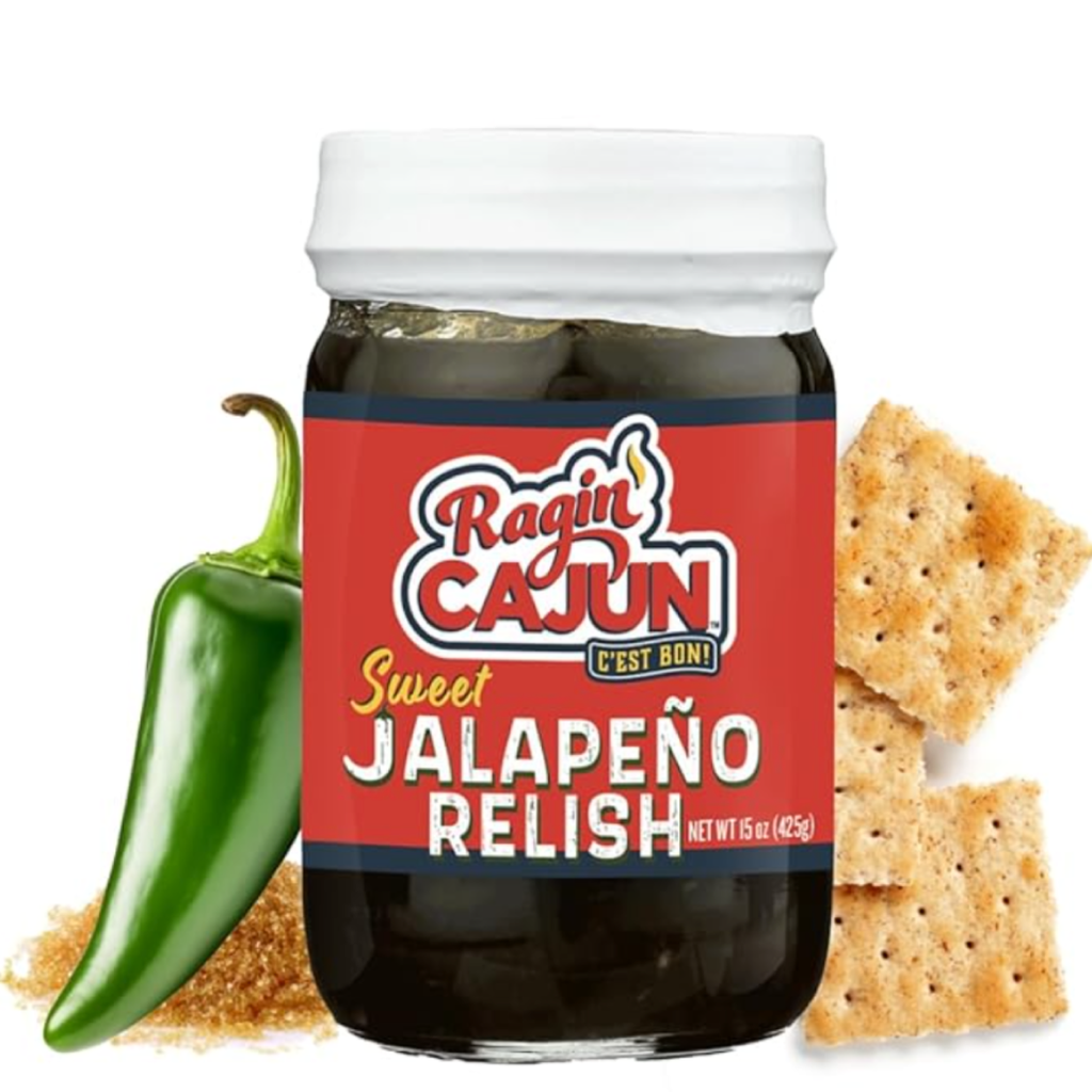 Ragin' Cajun - Sweet Jalapeno Relish - 15 oz Jar, All Natural