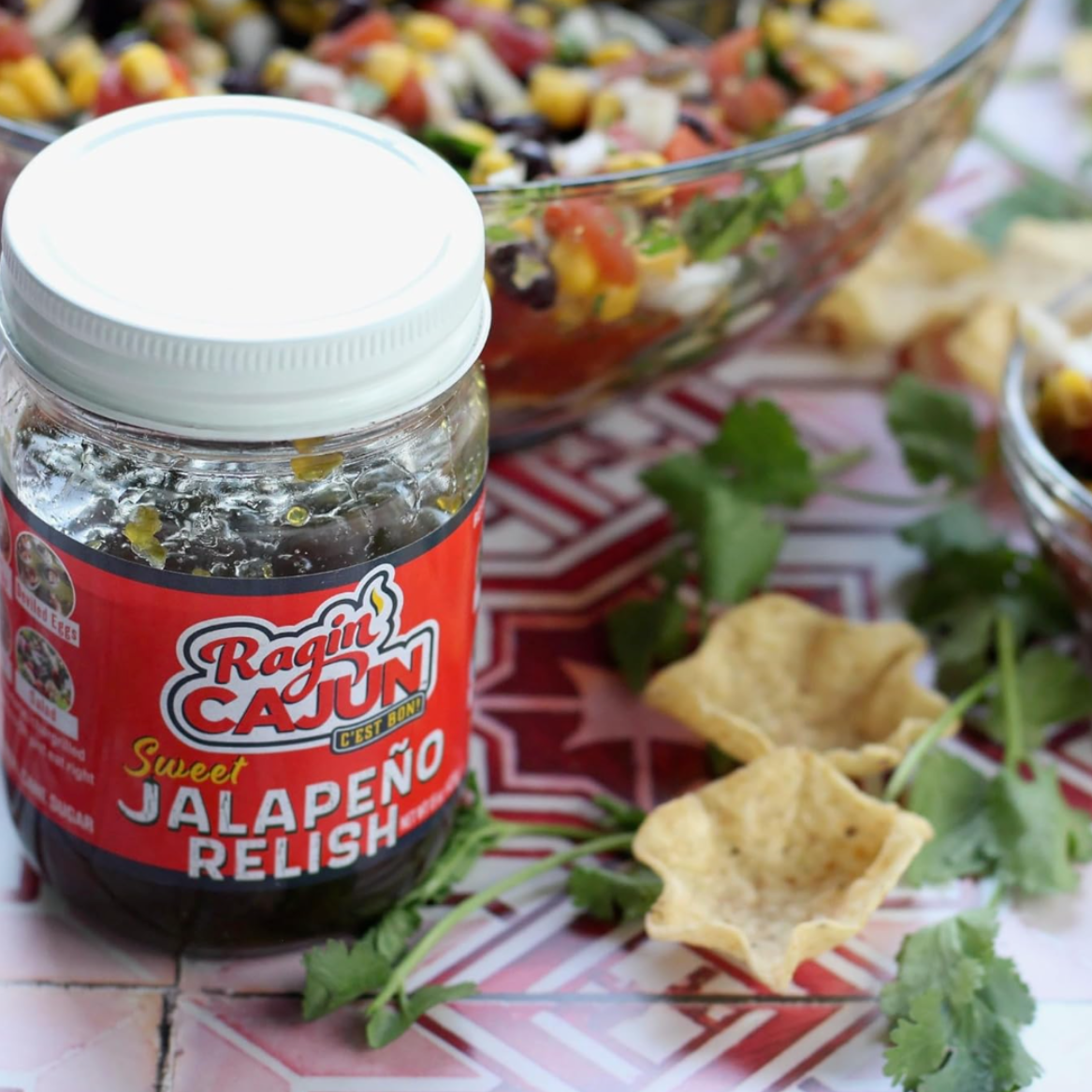 Ragin' Cajun - Sweet Jalapeno Relish - 15 oz Jar, All Natural