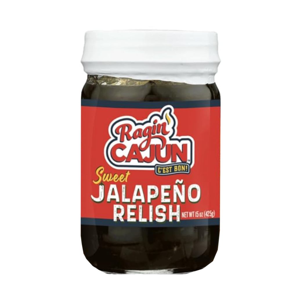Ragin' Cajun - Sweet Jalapeno Relish - 15 oz Jar, All Natural