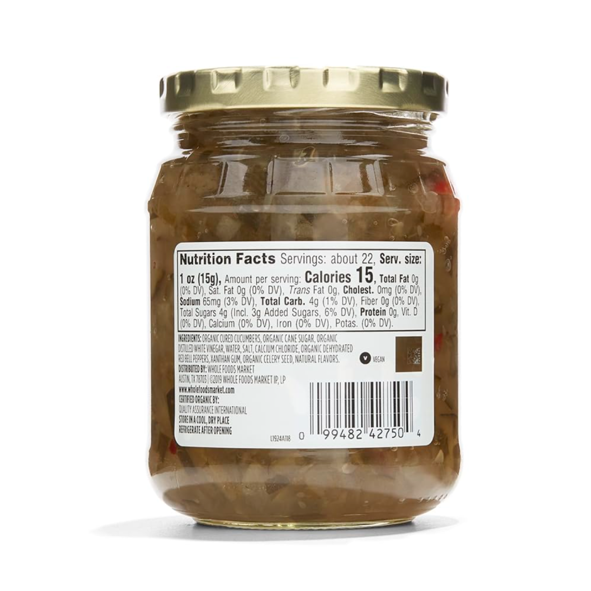 365 by Whole Foods Market, Organic Sweet Pickle Relish, 10 Fl Oz